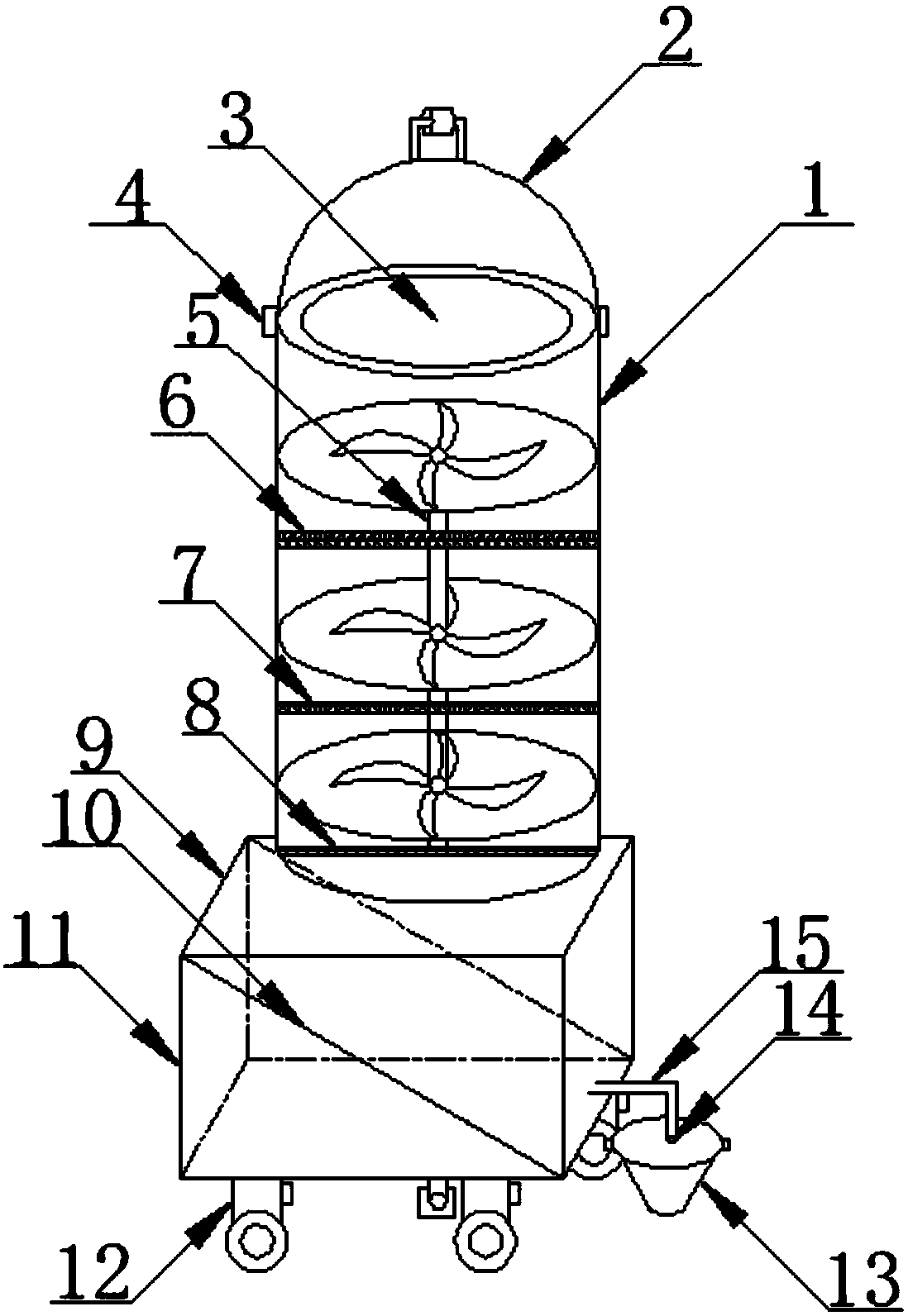 Raw material crusher for firecracker preparation