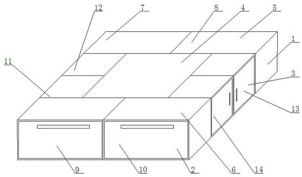 Multifunctional bed