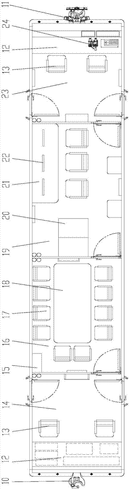 Subway track inspection vehicle