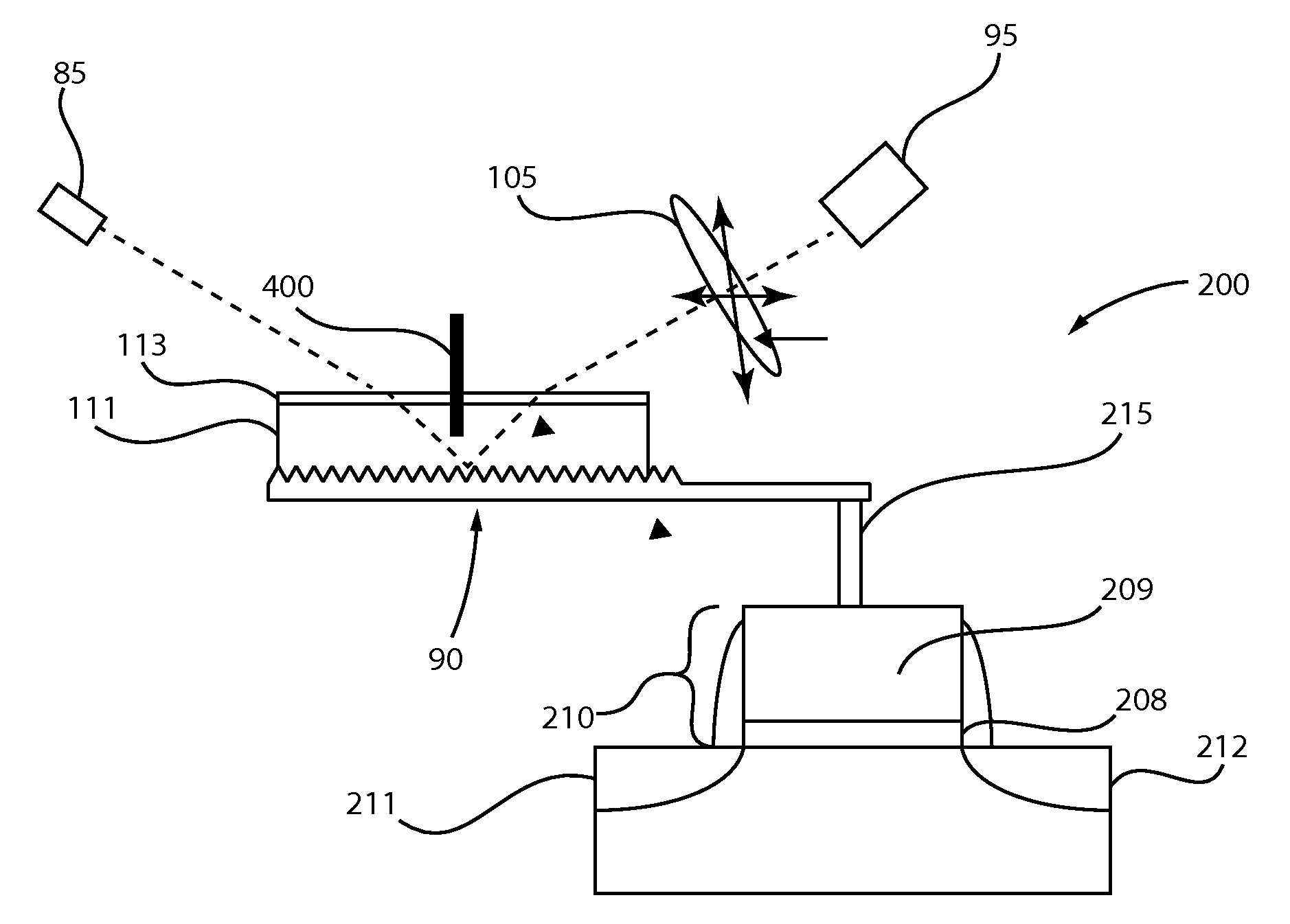 Biosensors including surface resonance spectroscopy and semiconductor devices