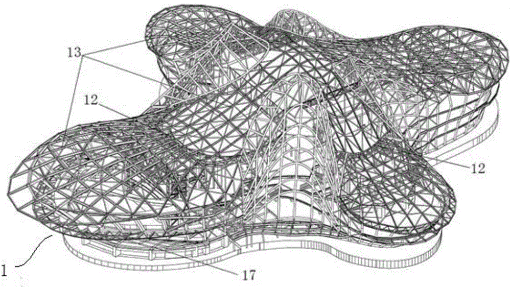 Curved building structure