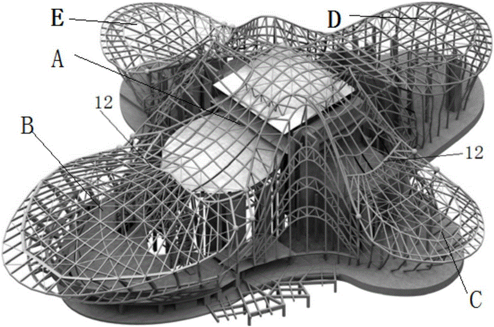 Curved building structure