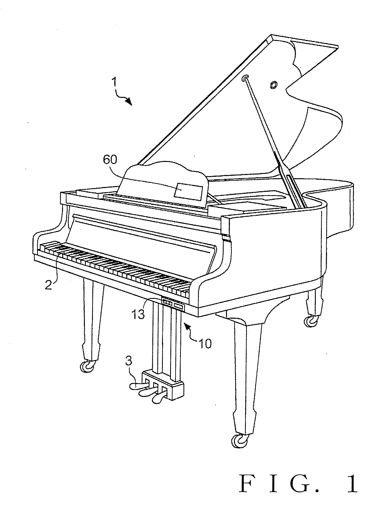 Actuator for vibrating a sound board in a musical instrument and method for attaching same