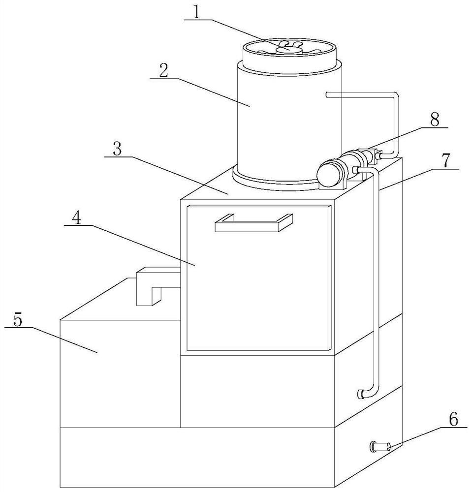 Odor treatment device based on laboratory and treatment method