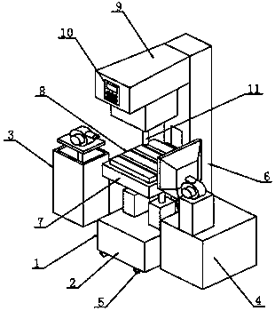 Drilling device for abrasion-resisting building material machining