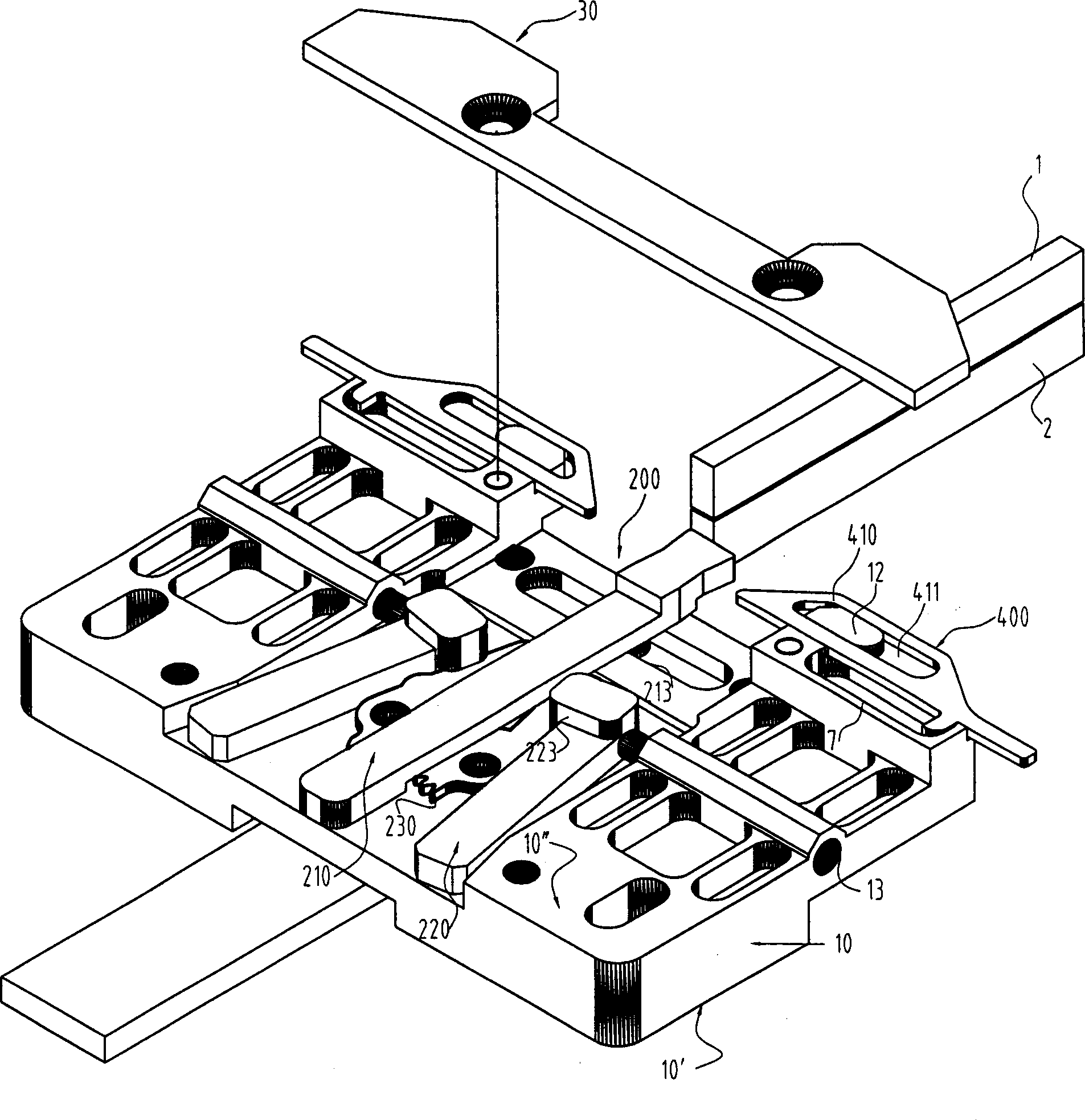 Intersia pattern shuttle box for flat-bed knitting machine