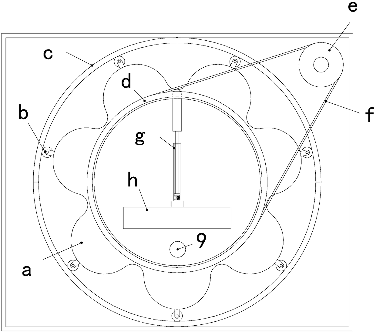 Black tea bacterial liquid Fermentation apparatus using flower-shaped container to rotate to inhibit bacterial membrane