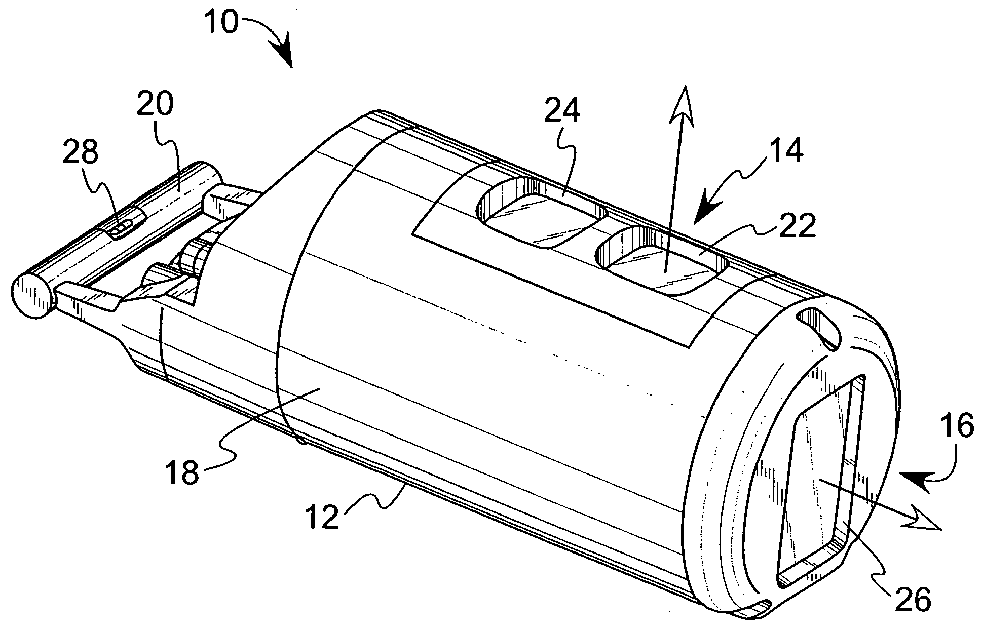 Interchangeable horizontally and vertically laser suitable for use in small spaces