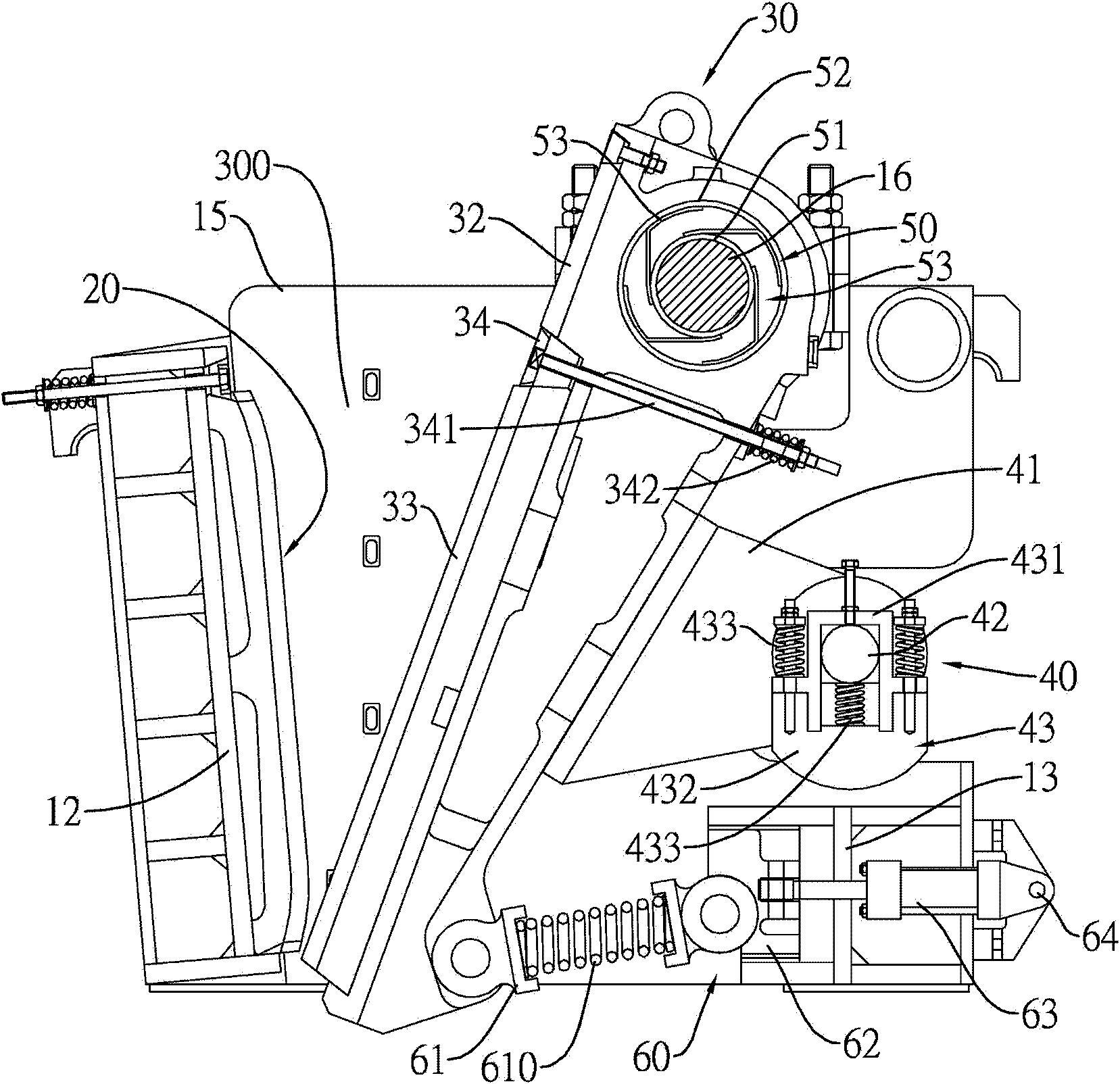 Vibration jaw crushing machine