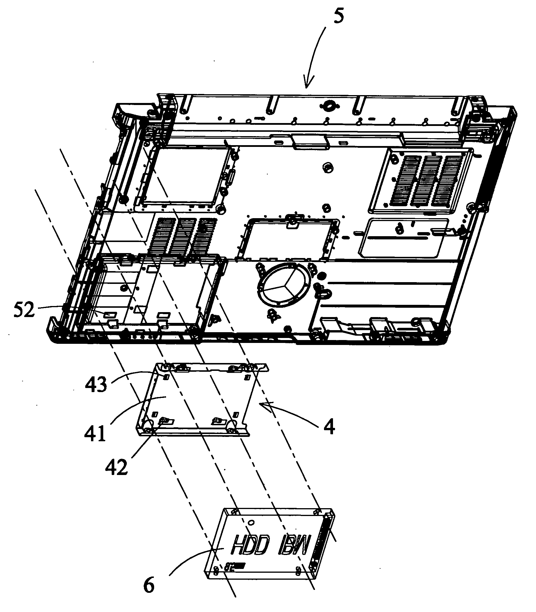 Electronic device and holder having elastic elements thereof