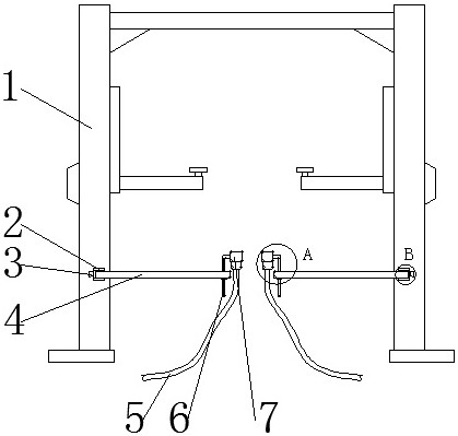 Lifting device for automobile cleaning