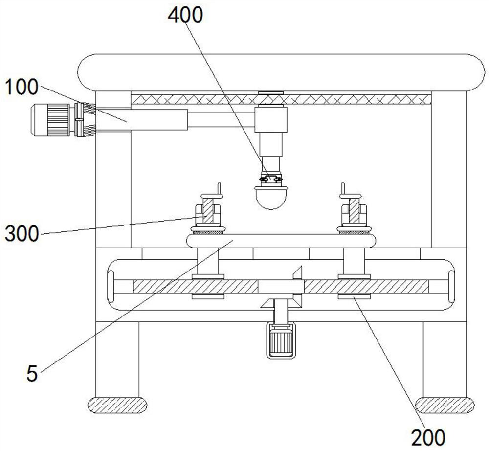 Forging and pressing production line for anchor chain manufacturing