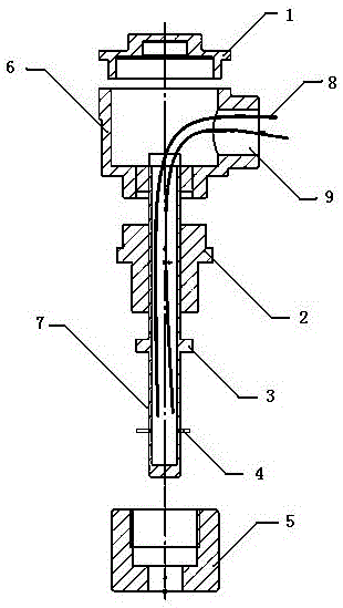 Ultrasonic heat meter temperature sensor anti-wire-twisting device