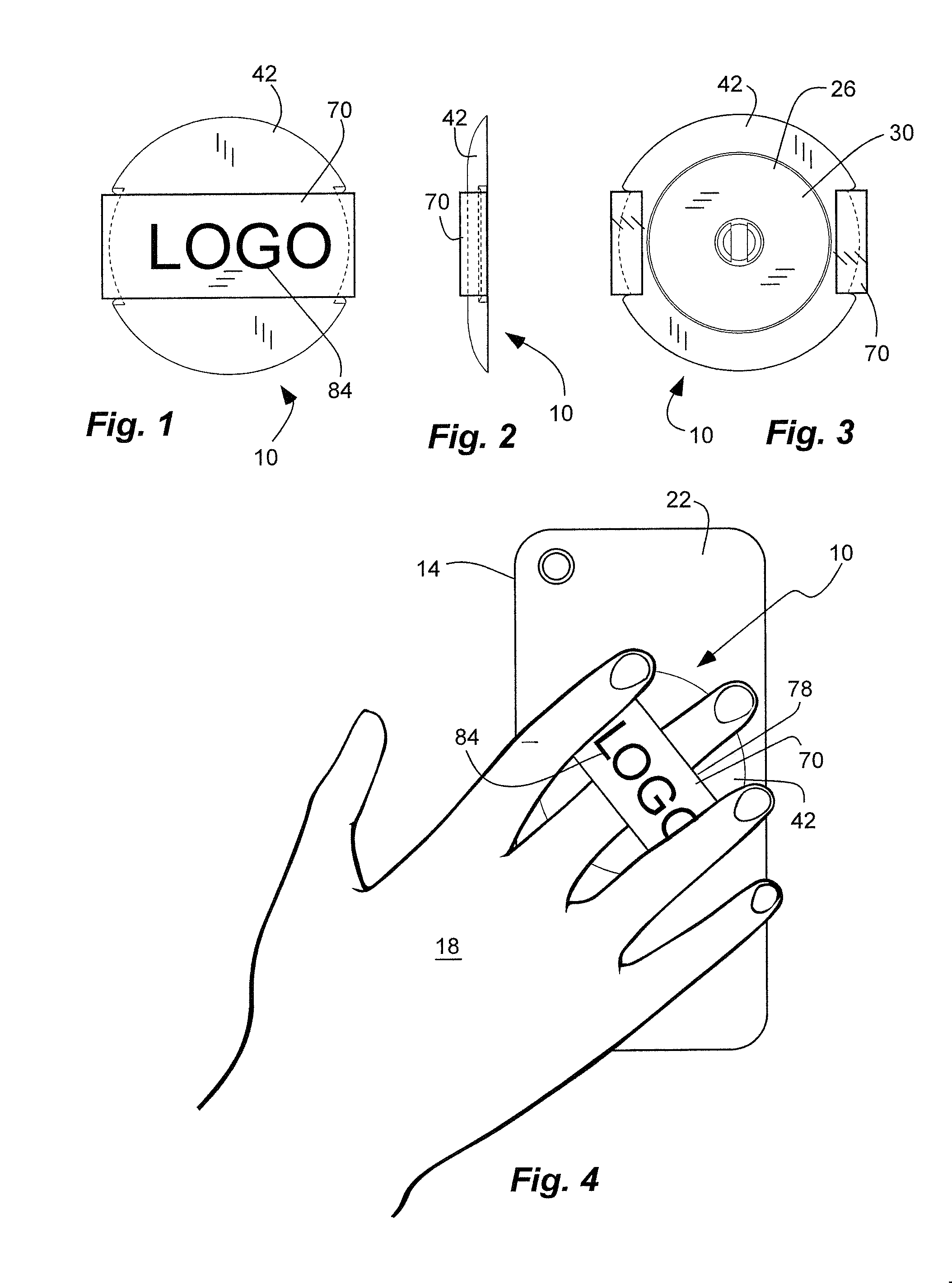 Swivel finger strap for a mobile device