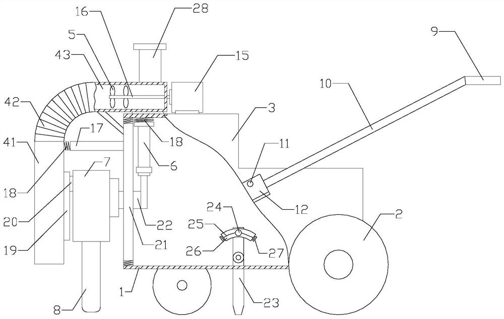 Concrete pouring device for water conservancy engineering building and using method thereof