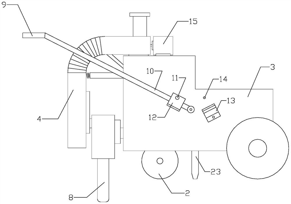 Concrete pouring device for water conservancy engineering building and using method thereof