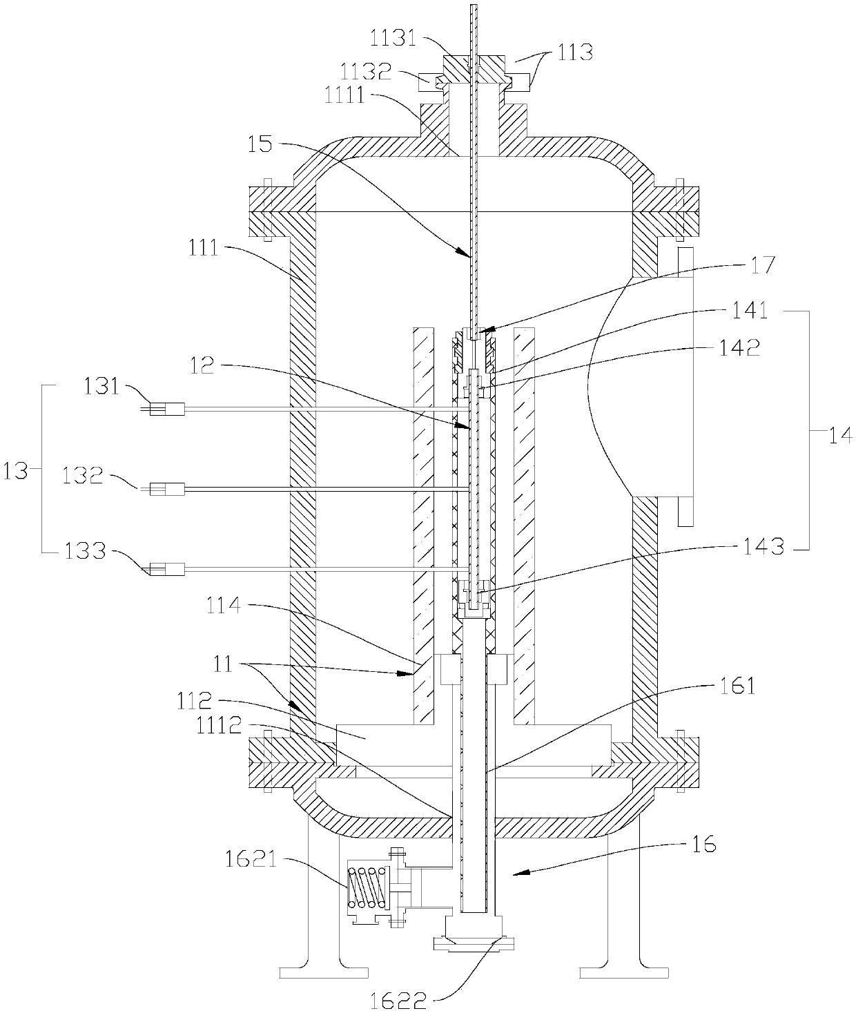 Cladding tube internal pressure bursting test device and method