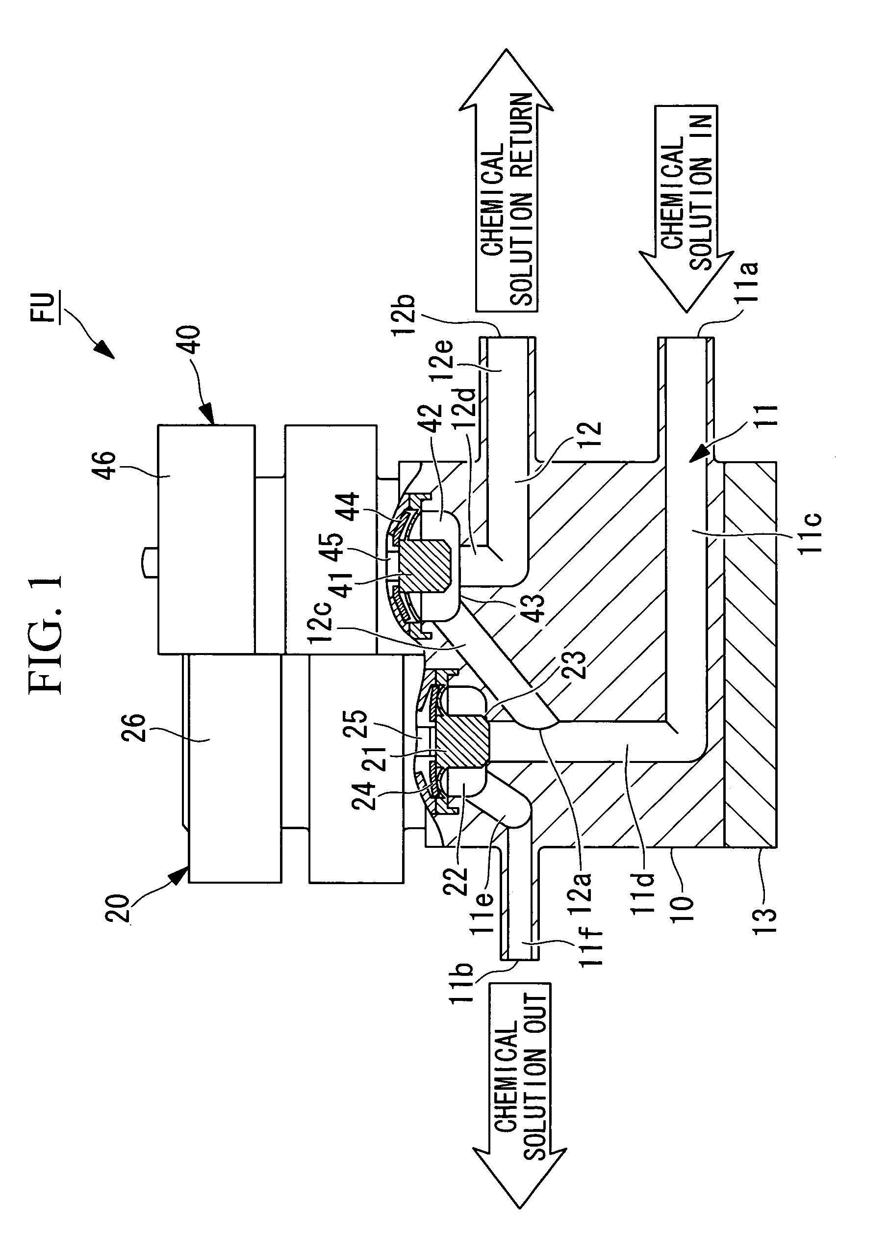 Fluid device unit structure