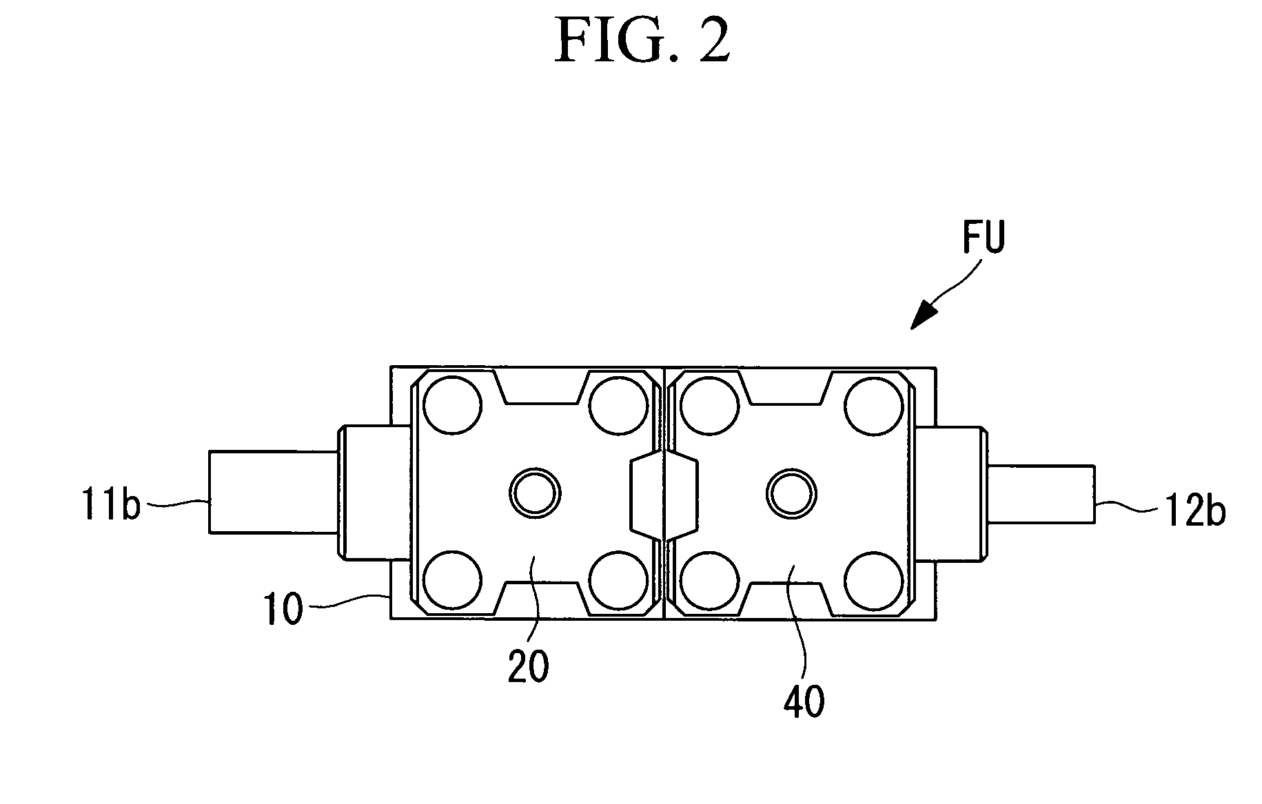 Fluid device unit structure