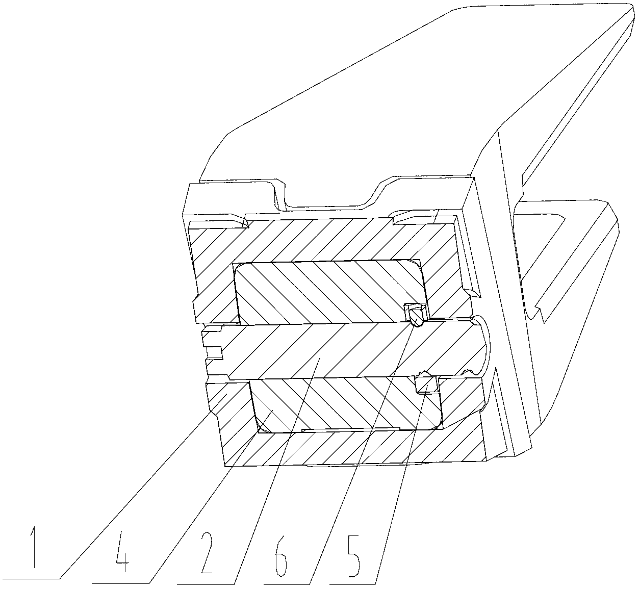 Tooth pin, excavation tooth component and excavating machine