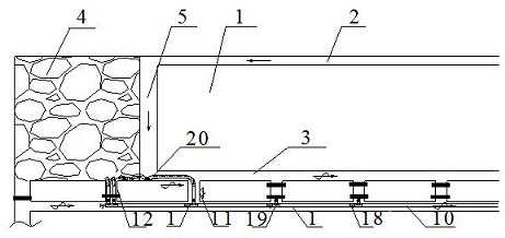 ''U-and-U plus upper corner pump drainage'' stoping surface gas control method