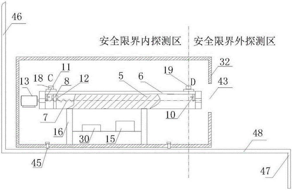 Scanning type beam detection device and method