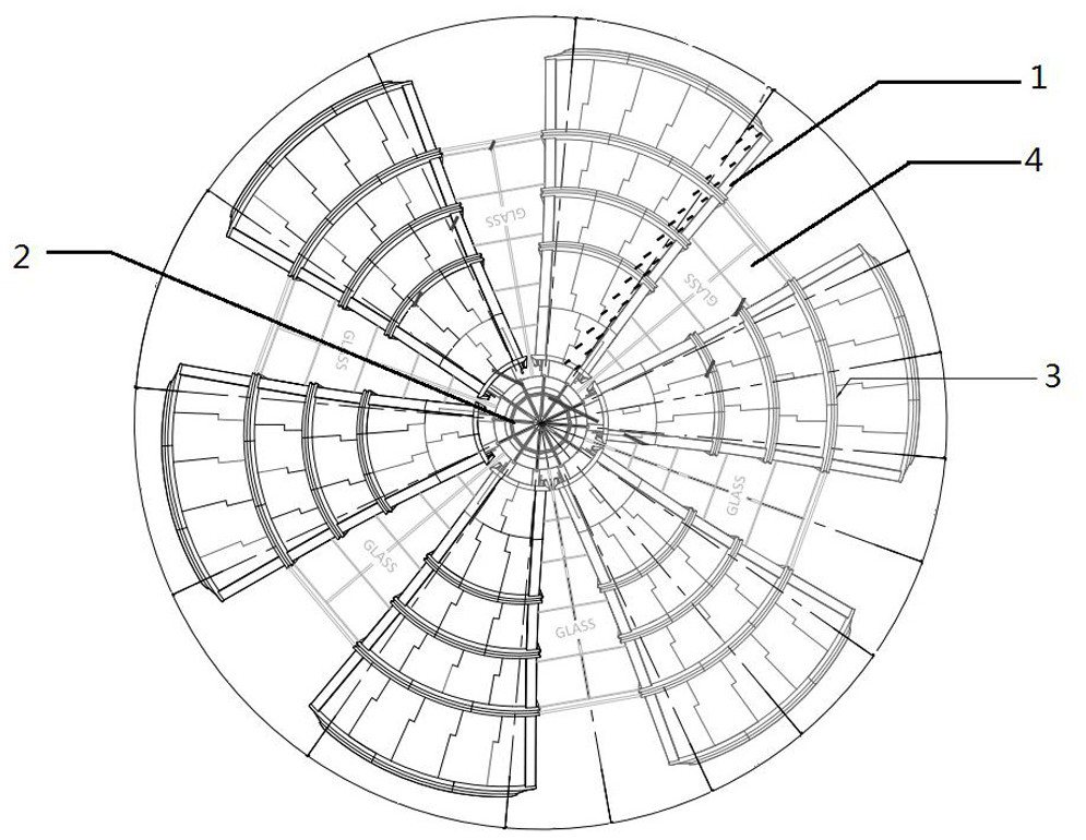 A kind of conical building and construction method thereof