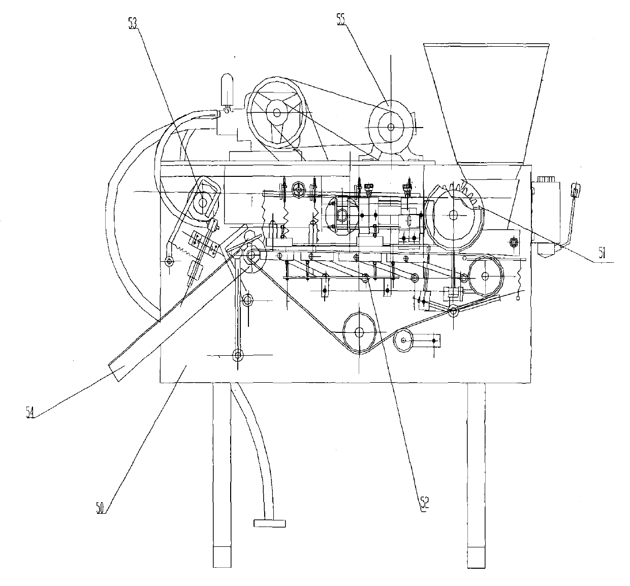 Integrated husking and peeling machine for lotus seeds