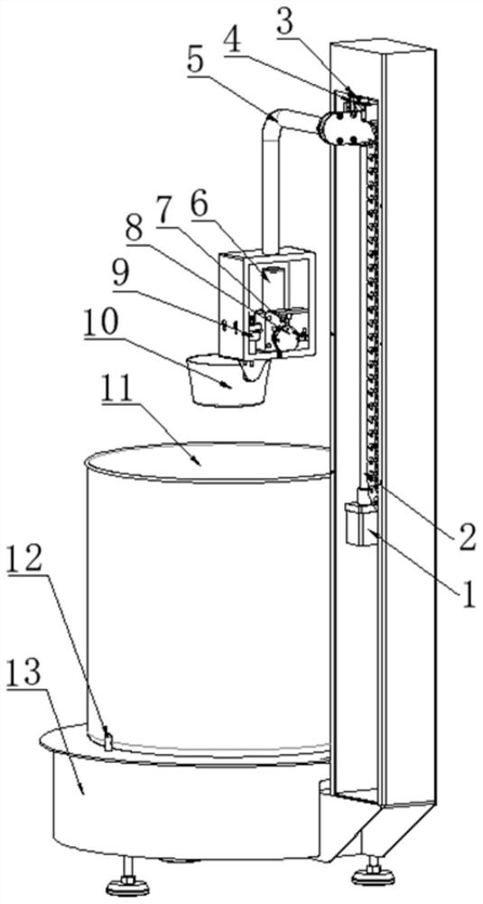 A kind of automatic bowl taking device and automatic soup making machine