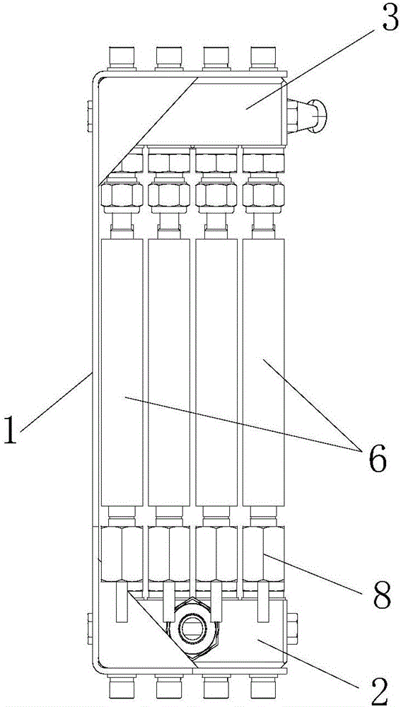 Gas purifying and water removing device used in CNG dispenser