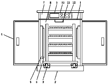 Wood drying box for furniture production