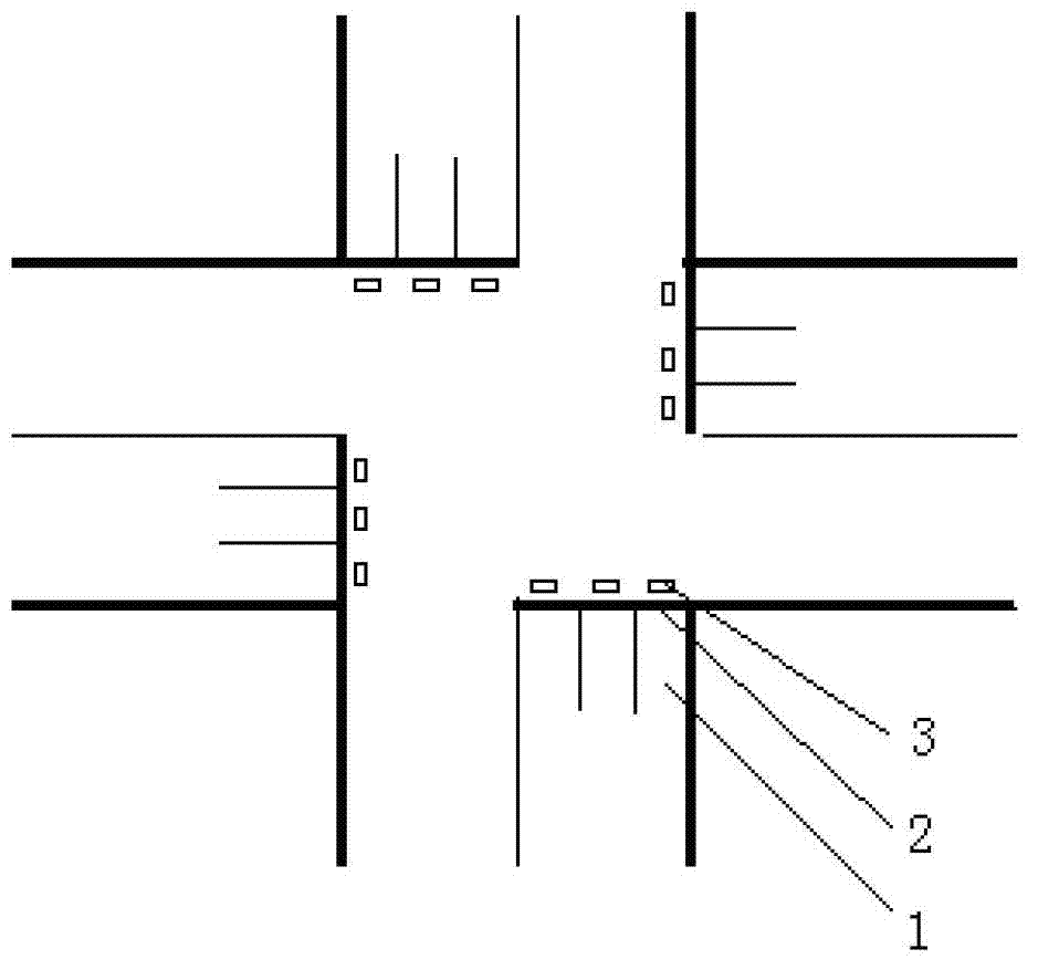 Traffic intersection vehicle flow single detector detection method based on decision theory