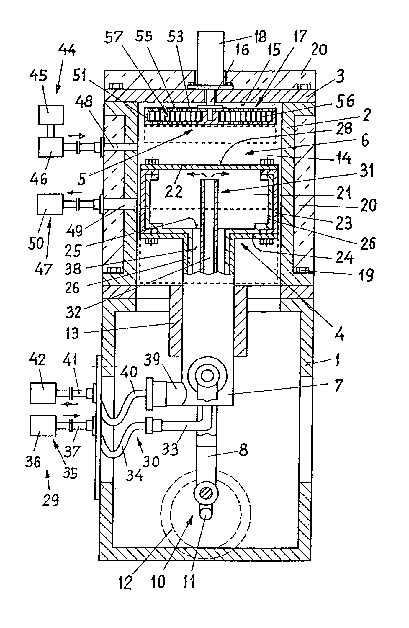 Hot-gas engine