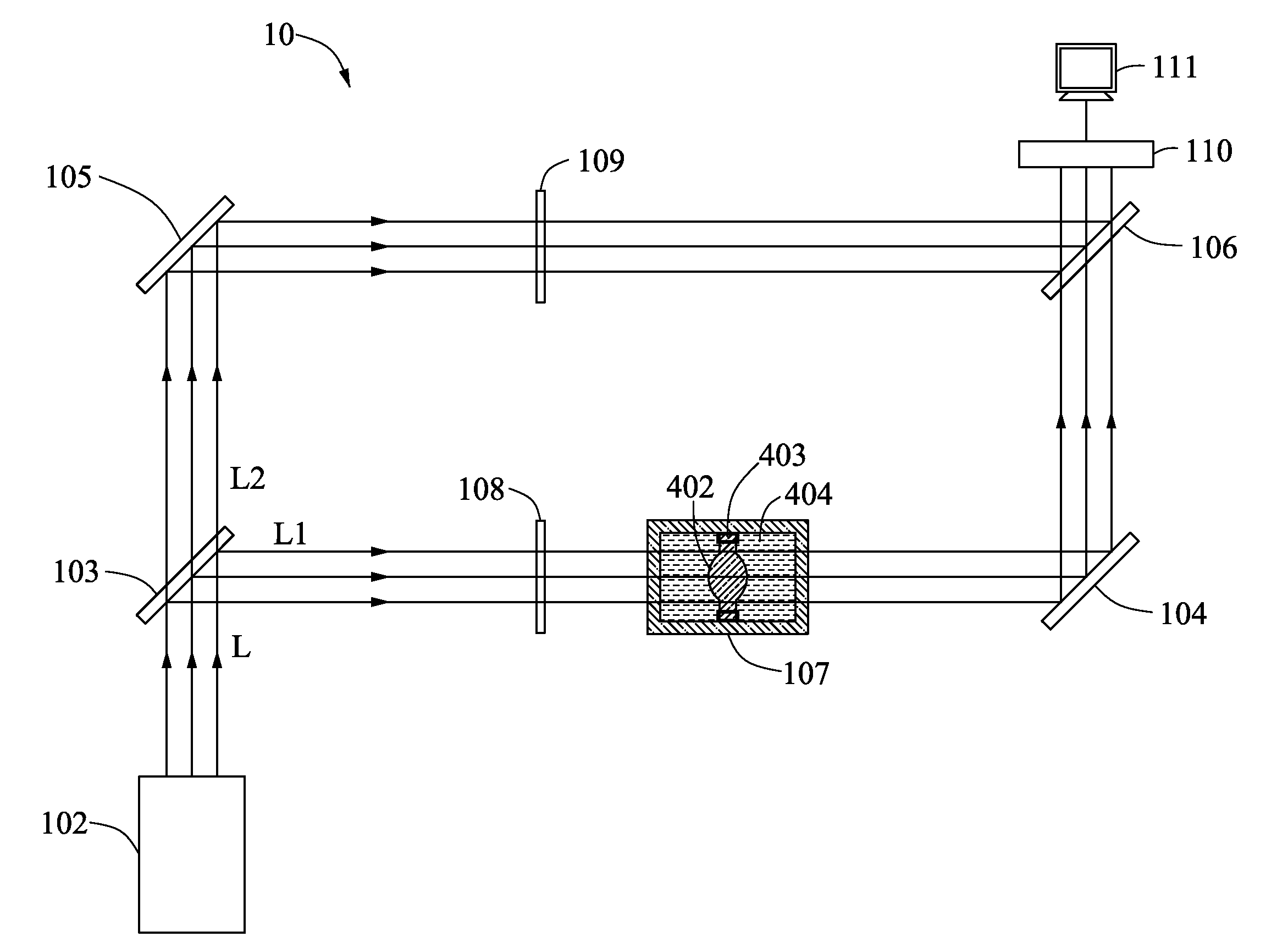 Refractive-index measurement system and method for measuring refractive-index