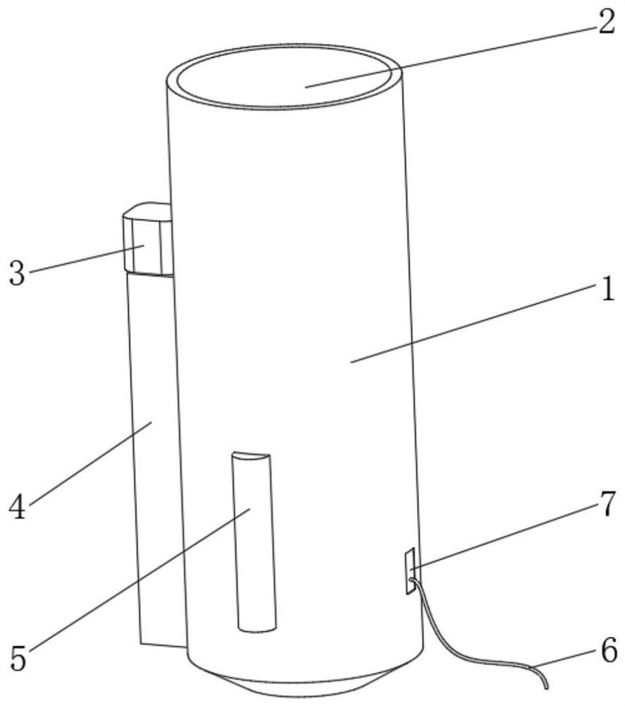 Anti-blocking dust restraining device for limestone powder blanking