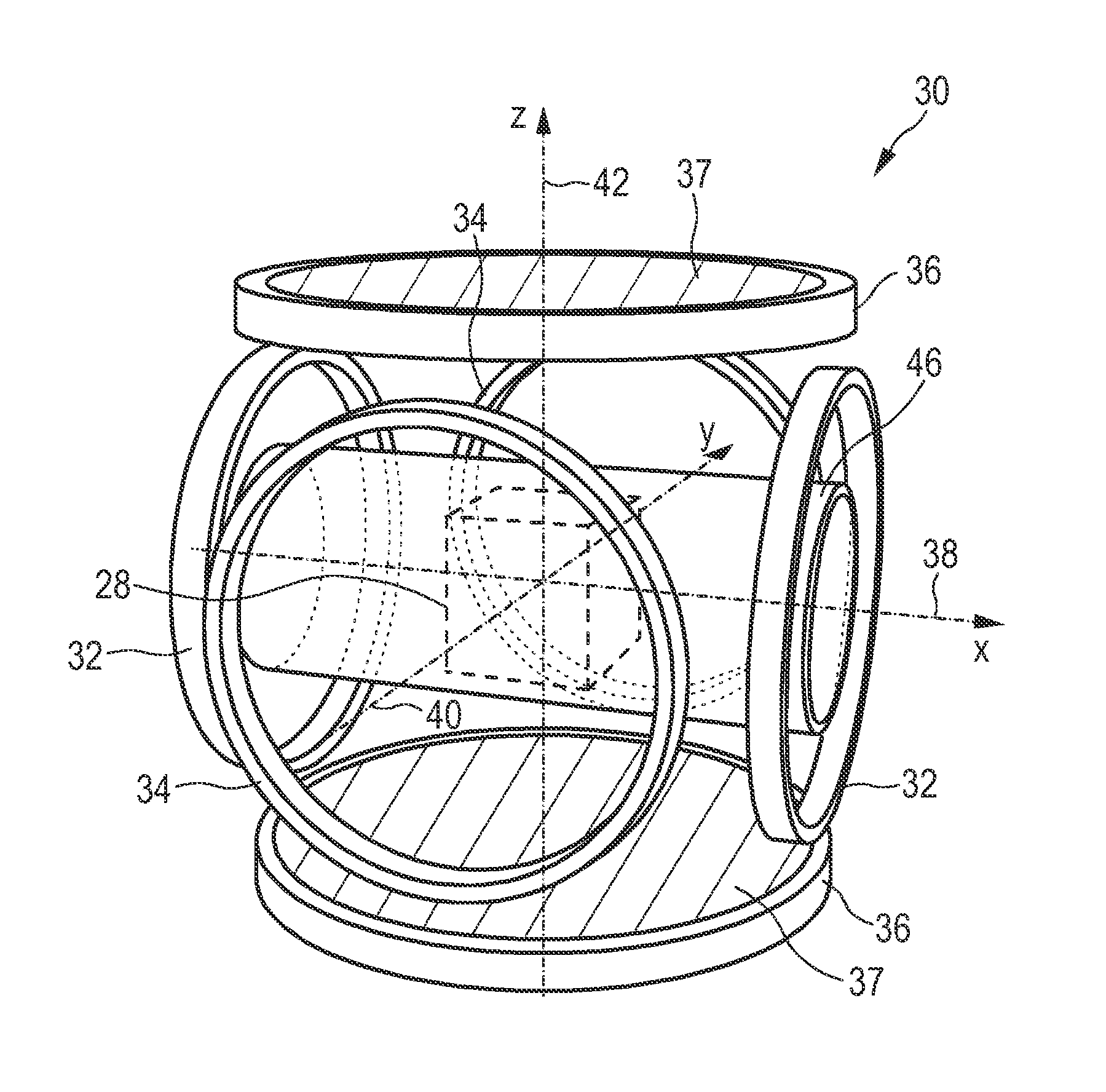 Apparatus and method for measuring the internal pressure of an examination object