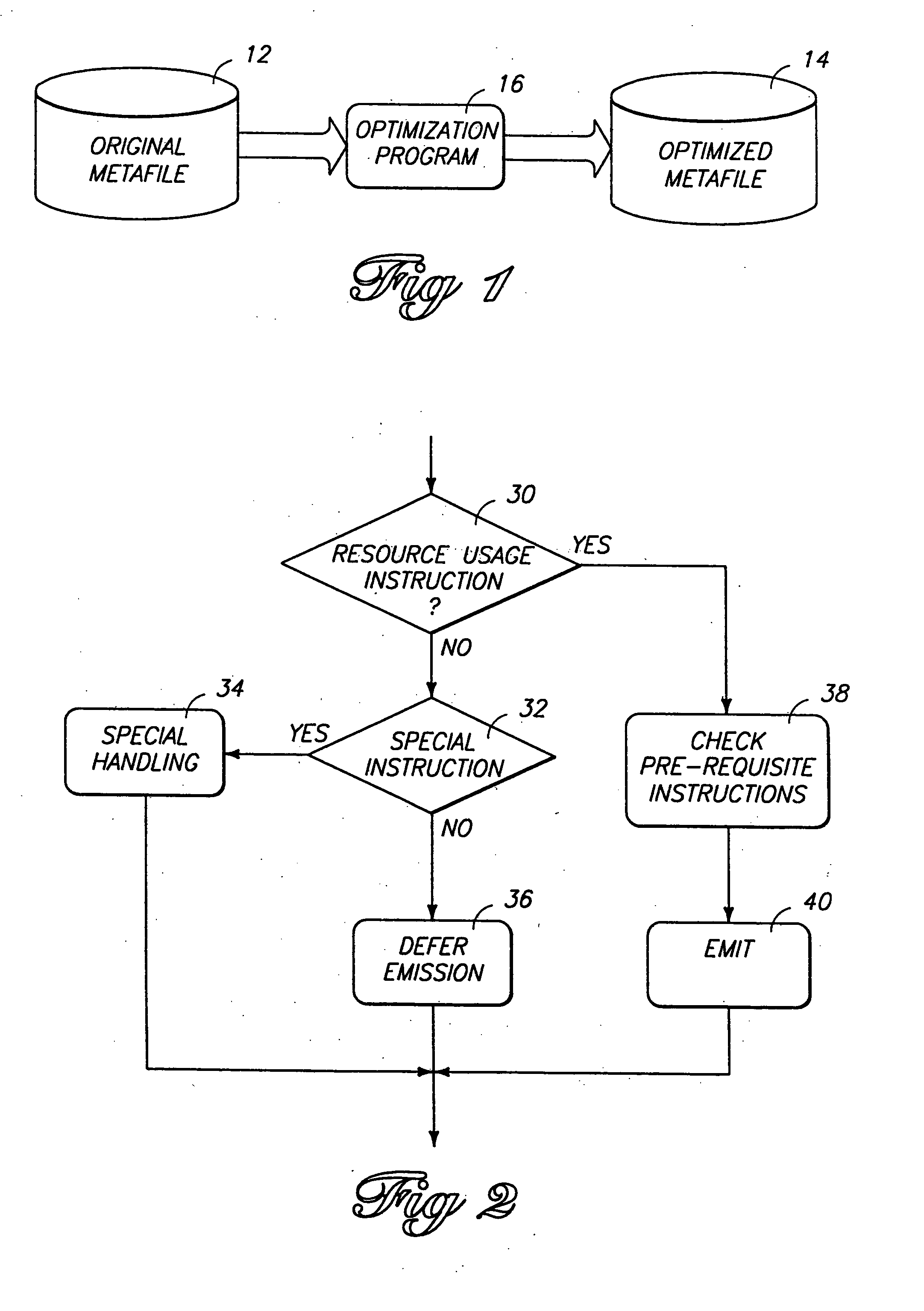 Metafile optimization