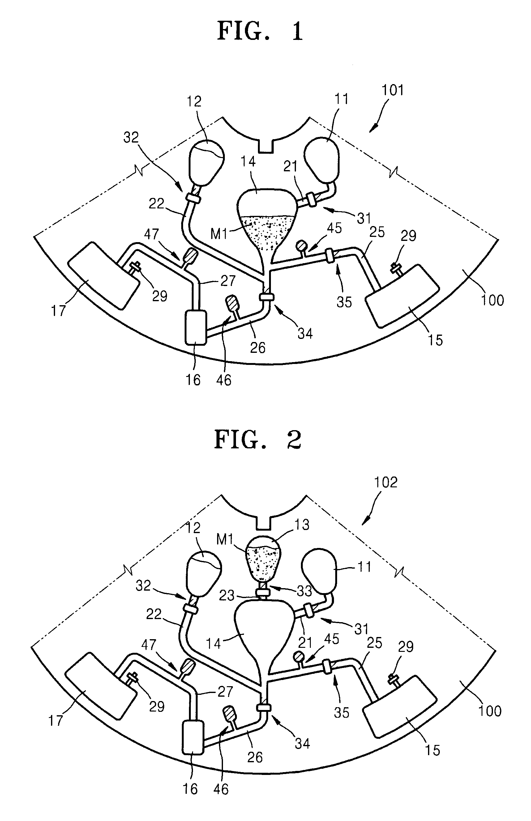 Centrifugal force-based microfluidic device for nucleic acid extraction and microfluidic system including the microfluidic device