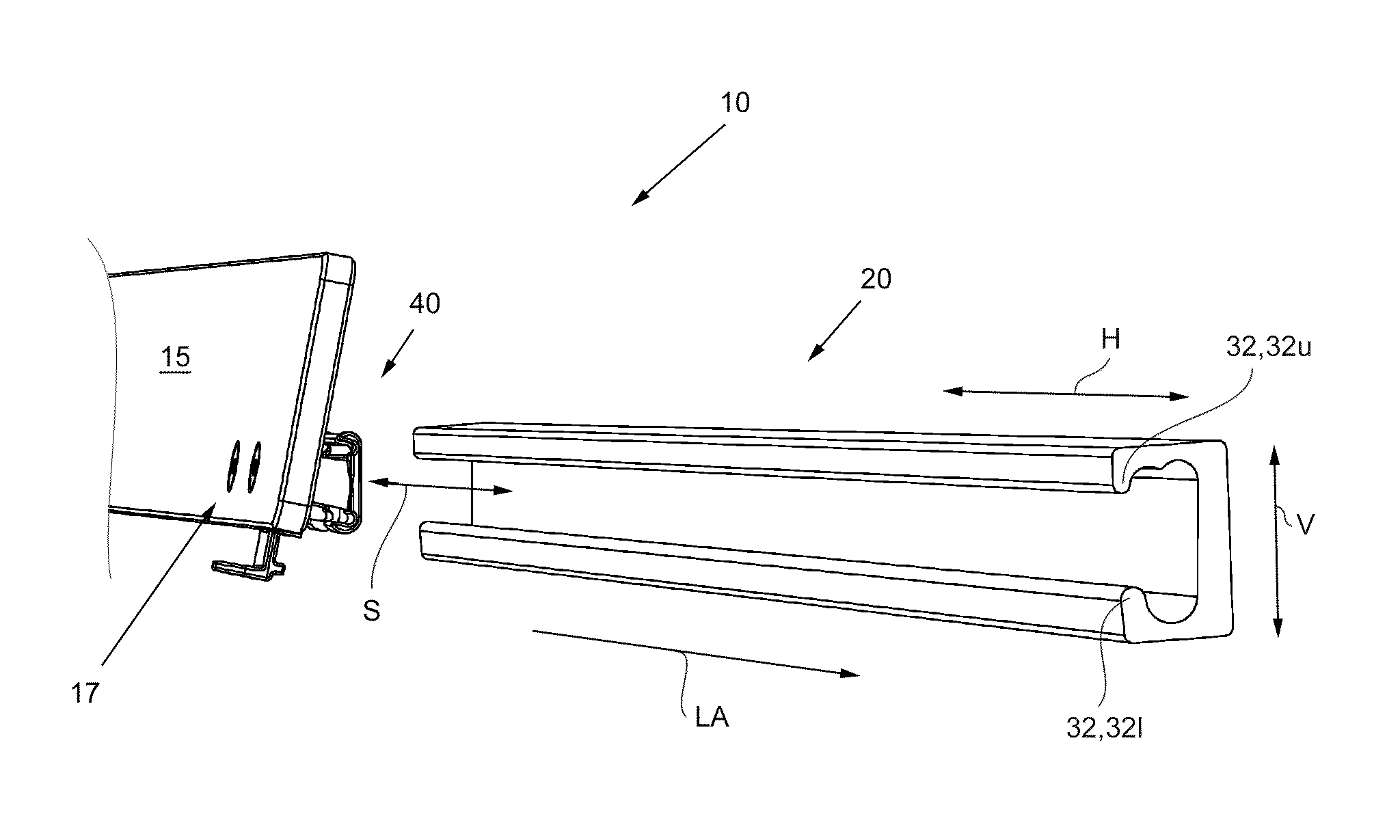 Clip and rail attachment system