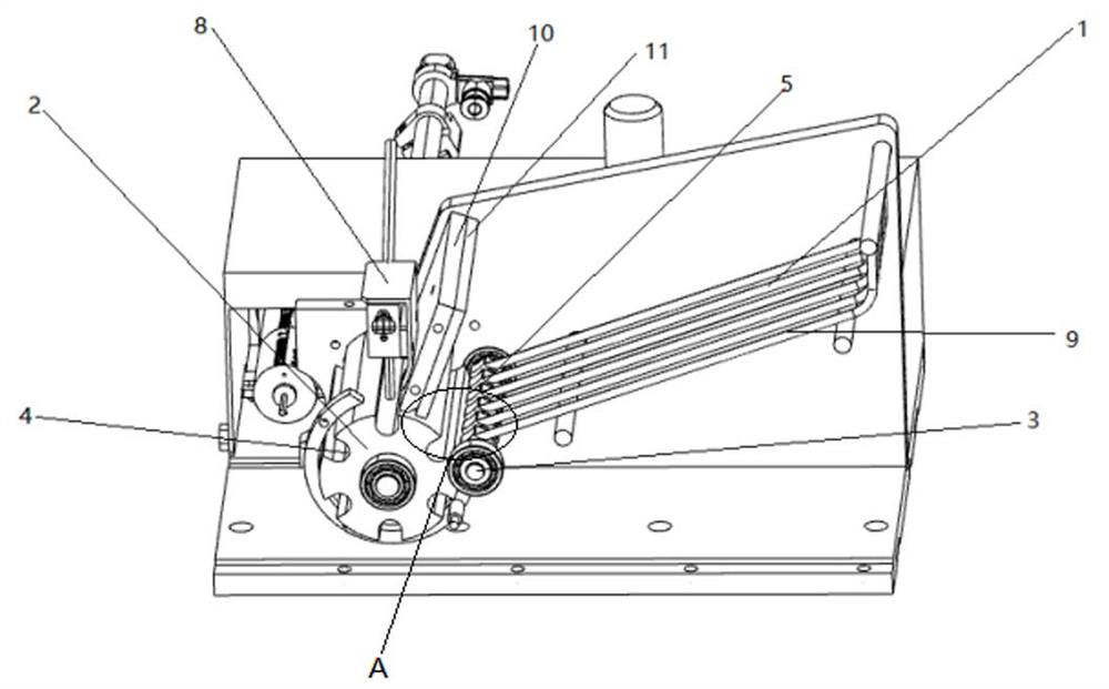 A cigarette filter feeding mechanism