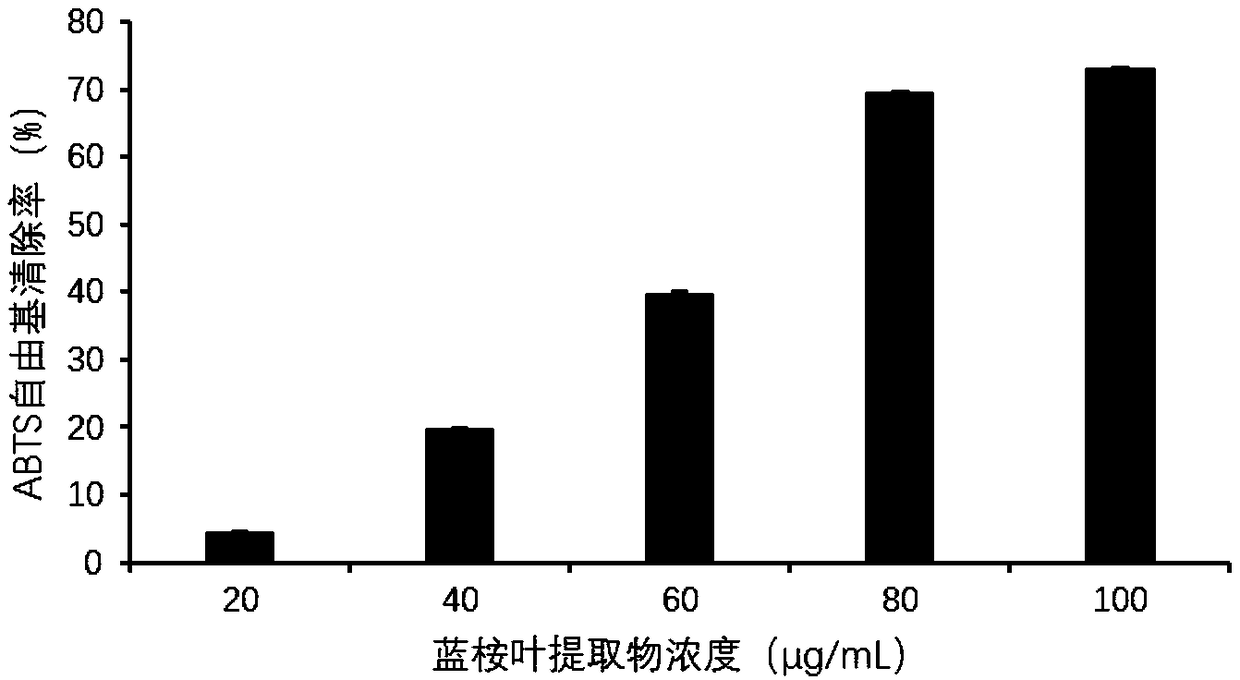 Eucalyptus globulus leaf extract, extracting method of Eucalyptus globulus leaf extract and application of Eucalyptus globulus leaf extract to cosmetics