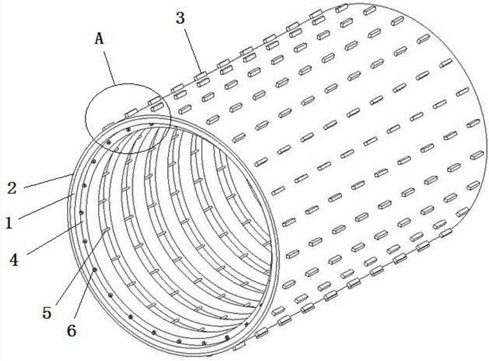 Conveyor roller convenient for embedding wearable blocks