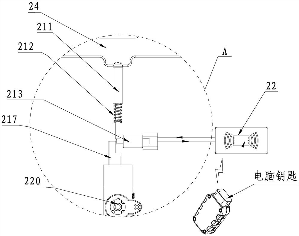 Manhole cover lock and manhole cover