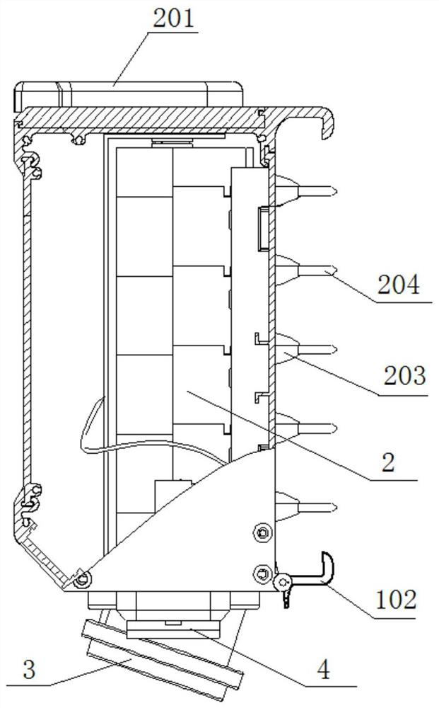 Air-type bus duct matching jack box