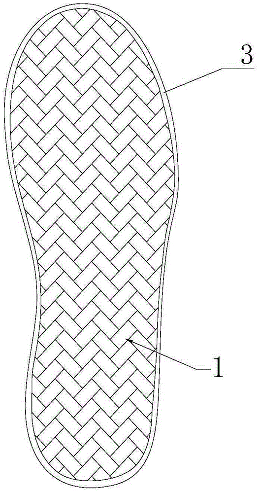 A kind of natural coir fiber sole and its preparation method and shoes with the sole