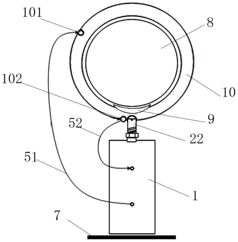 Lubricating oil circulating system for heavy load bearing of wind generating set