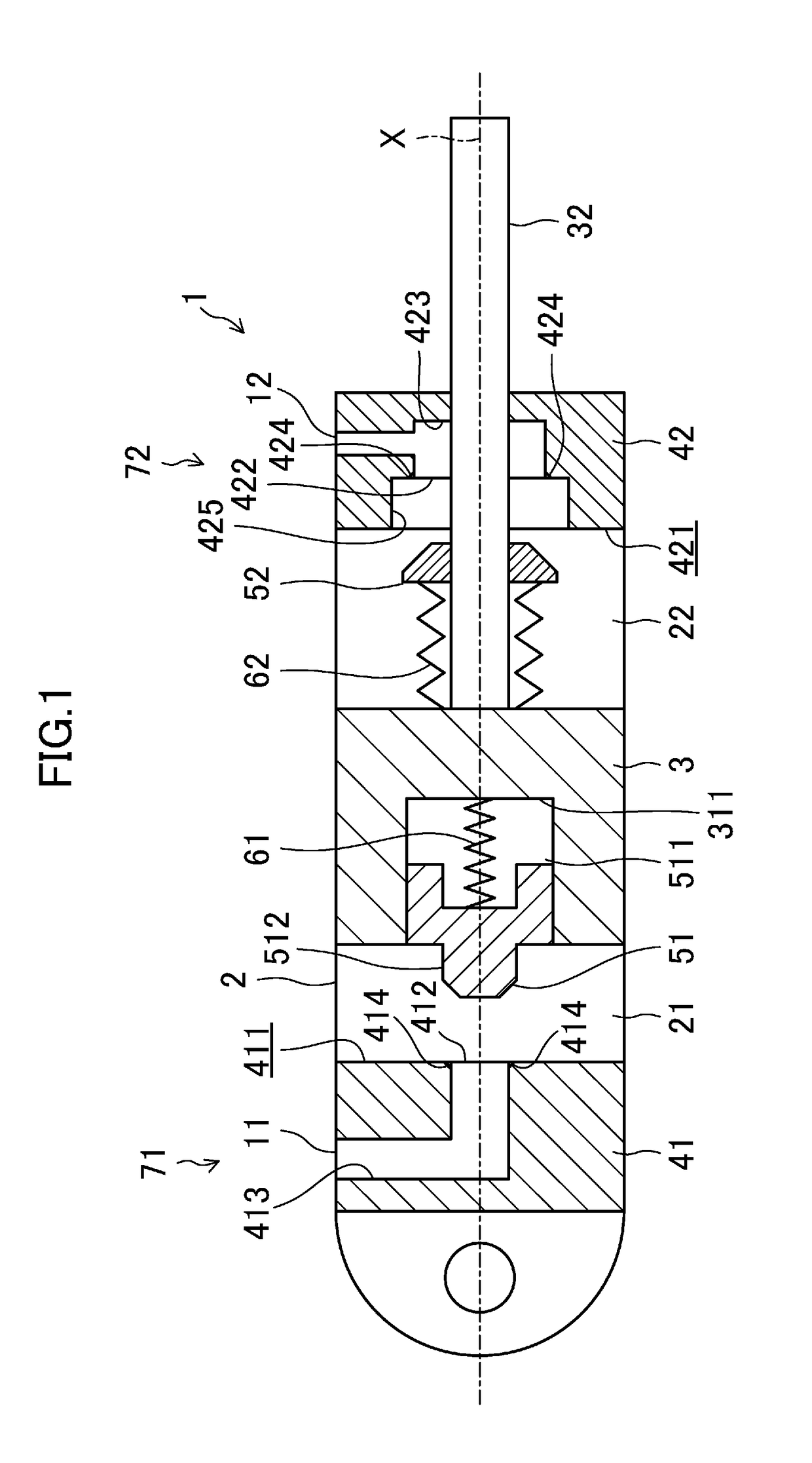 Hydraulic cylinder for aircraft landing gear