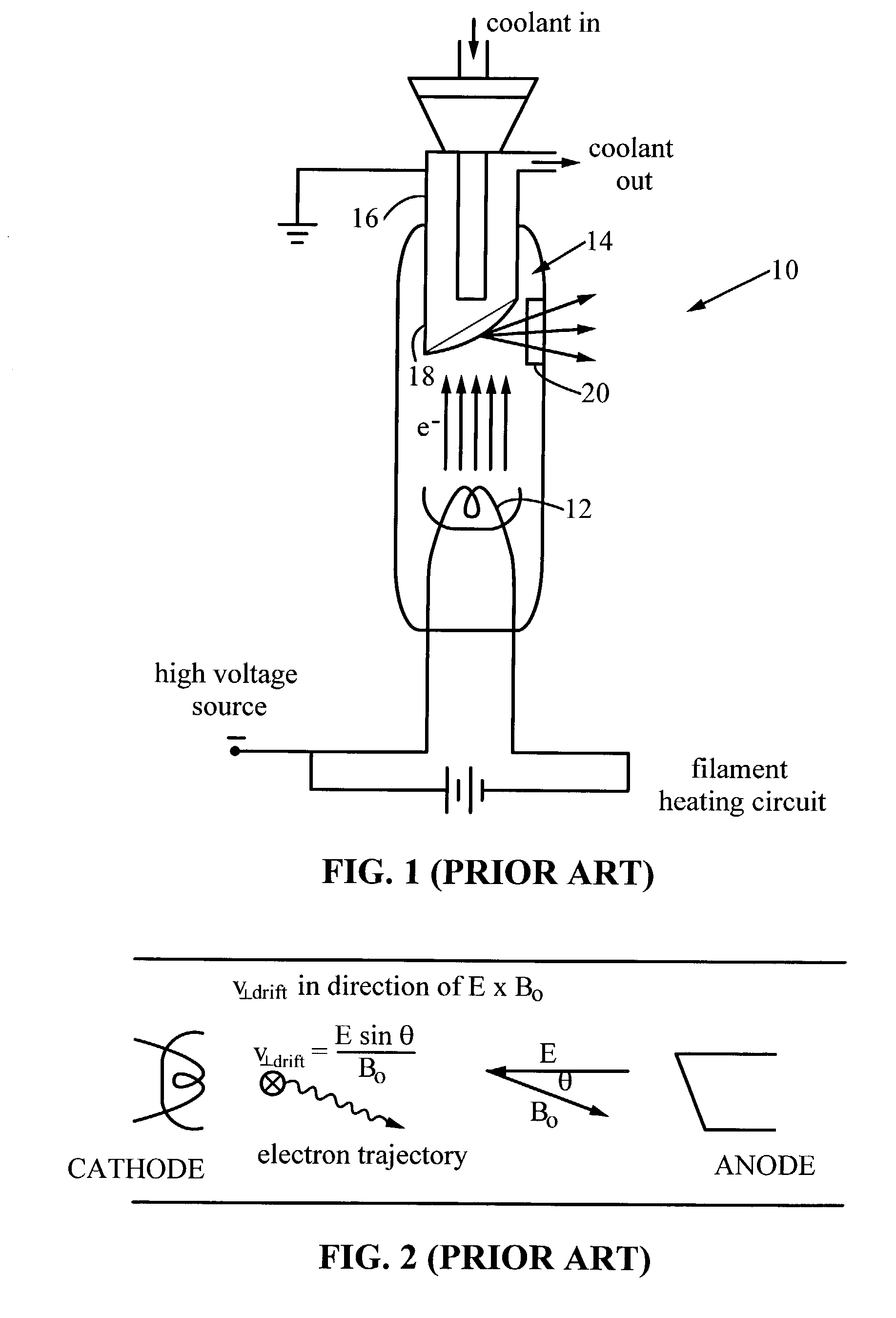 Maintaining the alignment of electric and magnetic fields in an x-ray tube operated in a magnetic field