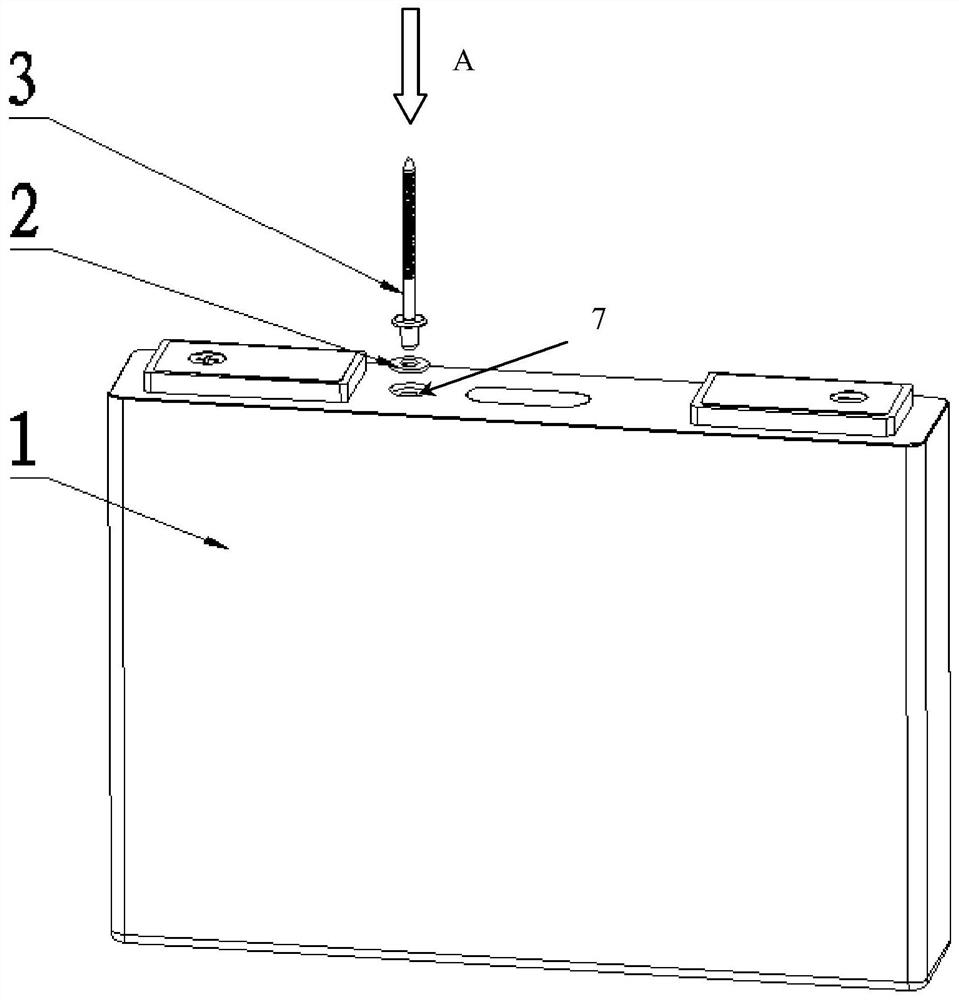 Rivet-pulling sealing method for lithium battery liquid injection seal