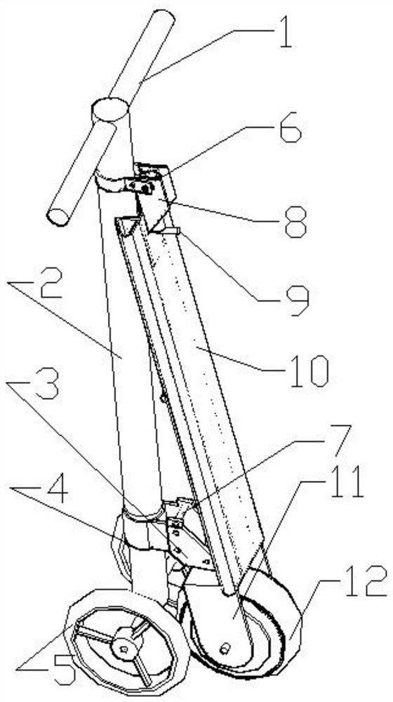 Automatic folding scooter